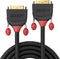 Lindy 36251 - DVI-D Dual Link-kabel - 2560x1600@60Hz - Rood Zwart