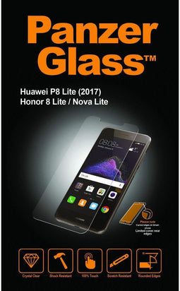 PanzerGlass Case Friendly Gehard Glas Ultra-Clear Screenprotector voor Huawei P8 Lite (2017)