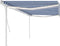 vidaXL - Luifel - handmatig - uittrekbaar - met - LED - 5x3 - m - blauw - en - wit