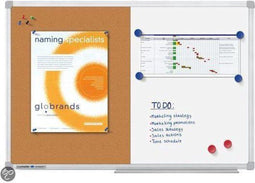 Whiteboard Duoboard Lega Economy 60x90cm