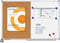 Whiteboard Duoboard Lega Economy 60x90cm