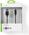 USB-Kabel - USB 2.0 - USB-A Male - USB Micro-B Male - 12 W - 480 Mbps - Vernikkeld - 2.00 m - Rond - PVC - Zwart - Doos
