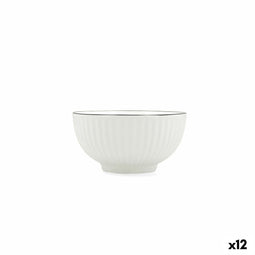 Quid Gastro - Aperitiefschaaltje - Keramisch Stapelbaar - Zwart Wit (12 stuks)