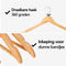 Infinity Goods 30 Houten Kledinghangers - Kleerhanger - Inkeping en Broeklat - Bruin