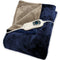 Goliving Elektrische Fleece Deken - Warmtedeken - 120 Watt - 3 Warmtestanden - 160 x 120 cm - Blauw