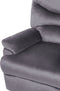 ESLOV - TV-fauteuil - Grijs - Fluweel