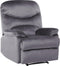 ESLOV - TV-fauteuil - Grijs - Fluweel