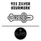 Glams Aanschuifring - Gerhodineerd 925 Zilver - Breedte 1.9mm