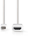 Nedis CCGB37600WT20 - Mini DP naar HDMI kabel - 200cm - Wit