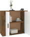 vidaXL - Dressoir - 80x33x70 - cm - bewerkt - hout - gerookt - eikenkleurig