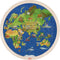 Goki Dubbelzijdige Houten Puzzel - Wereldbol, 57st.