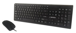 Esperanza EK138 set - USB keyboard + mouse Black