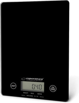 Esperanza EKS002K Elektronische keukenweegschaal Zwart Tafelblad Rechthoek