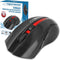 Esperanza EM129R Draadloze Bluetooth 6D muis, zwart/rood