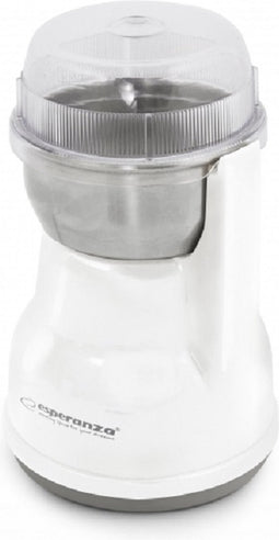 Esperanza Koffiemolen Lungo - Elektrische koffiemolen - Wit - RVS mes