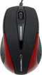 Esperanza Sirius | USB Optische Muis | Ergonomisch | 1000DPI | 3 Buttons | Vertical Scroll | Zwart-Rood