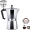 Espresso maker Aluminium 12 kops -Percolator - Italiaanse Koffiepot - Espresso