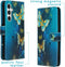 iMoshion Hoesje Geschikt voor Samsung Galaxy S23 FE Hoesje Met Pasjeshouder - iMoshion Design Softcase Bookcase - Blauw / Blue Butterfly