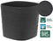 Pot met waterreserve - GARDEN ID Respect - Zwart-Anth 20 x 20 cm - 100% huishoudelijk afval - 100% recyclebaar - Gestructureerd oppervlak.