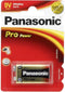 Panasonic 6LR61PPG - 9V Alkaline Batterij - Langdurig gebruik - 43,3g