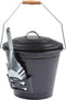 Esschert Design - Asemmer met schep - Haardvuur accessoires - Staal - Zwart