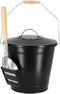 Esschert Design - Asemmer met schep - Haardvuur accessoires - Staal - Zwart