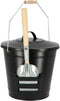 Esschert Design - Asemmer met schep - Haardvuur accessoires - Staal - Zwart