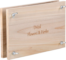 Esschert Design bloemen/bladeren/kruidenpers - hout - 23 x 14 cm