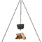 Esschert Design - Driepoot met ketting - Haardvuur accessoires - Staal - Zwart
