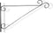 Esschert Design - Hanging basket haak krul XL