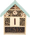 Esschert design insectenhotel - hout - mintgroen/naturel - 24.5x10.5x29cm - bijenhotel/Insectenhuis