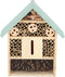 Esschert design insectenhotel - hout - mintgroen/naturel - 24.5x10.5x29cm - bijenhotel/Insectenhuis