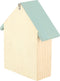 Esschert design insectenhotel - hout - mintgroen/naturel - 24.5x10.5x29cm - bijenhotel/Insectenhuis