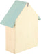 Esschert design insectenhotel - hout - mintgroen/naturel - 24.5x10.5x29cm - bijenhotel/Insectenhuis