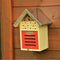 Esschert Design Insectenhotel - rood - hout en RVS - 18 x 15 x 24 cm