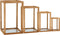 Esschert Design Lantaarn hout set van 4