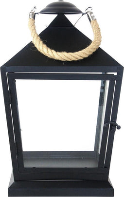 Esschert Design Lantaarn Met Touw S 21,3 X 35,4 Cm Ijzer Zwart
