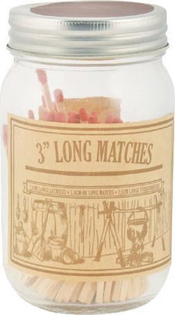 Esschert Design Lucifers In Pot 8 X 13,4 Cm Glas/hout Naturel