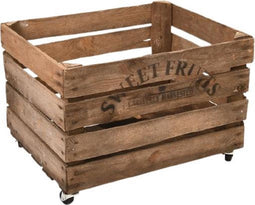 Esschert Design Opbergkrat Appel 40 X 49,5 X 35,2 Cm Hout Bruin