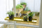 Esschert Design Plantenblad hangend rechthoekig L goudkleurig