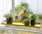 Esschert Design Plantenblad hangend rechthoekig L goudkleurig