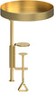Esschert - Design - Plantenblad - met - klem - rond - S - goudkleurig