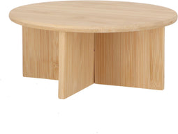 Esschert Design plantentafeltje van bamboe - afmeting: D25 cm x H11 cm