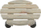Esschert Design Plantentrolley - hout - 28 cm - tot 100 kg - trolley voor kamerplanten