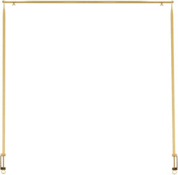 Esschert Design Tafelstang met klem decoratief goudkleurig - tafelklem