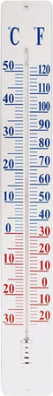 Esschert Design thermometer op wandplaat 90 cm TH9