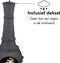 Esschert Design - Tuinhaard XL Antiek Gietijzer - Vuurhaard - Gietijzer - Zwart