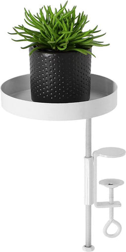 Esschert Design Vensterbankklem - In hoogte verstelbaar - D14cm - Wit