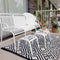 Esschert Design Vloerkleed - 120x180 cm - Zwart Wit