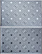 Esschert Design Vloerkleed - 120x180 cm - Zwart Wit